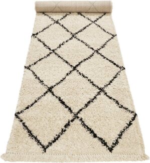 Wecon home Hochflor-Läufer STUDIO two, rechteckig, Höhe: 35 mm, weicher und kuscheliger Flor, Wohnzimmer, Schlafzimmer, im Berber-Stil