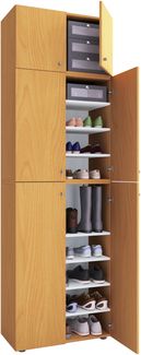 VCM Schuhschrank Lona 917778 Buche H. 223 x B. 70 x T. 39 cm