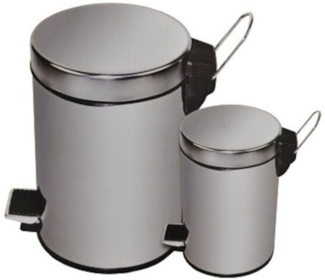 Edelstahl Treteimer 2er Set 12 und 3 L