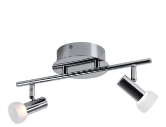 LED Deckenlampe aus Chrom und Glas, Länge 38 cm, GLOSSY 1