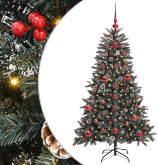 vidaXL Künstlicher Weihnachtsbaum Grün 120 cm PVC, Plastik und Stahl 3395856