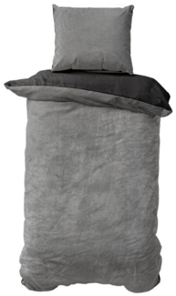 Devior Bettwäsche Wende Nicky Plüsch Winter Bettbezug Set Cashmere Touch Coral Fleece, Fleece, 2 teilig, warmer Bezug mit YKK Reißverschluss und Kissenbezug