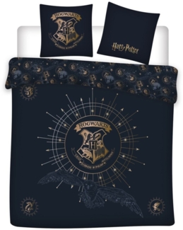 Harry Potter Bettwäsche 240x220 cm + 2 Kissenbezüge 65x65 cm Doppelbett