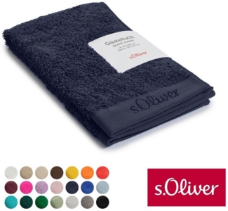 s.Oliver Gästehandtuch s.Oliver, Premium Qualität, 600 gr/m², auch als Sets erhältlich, Walkfrottier (1-St), große Farbauswahl, auch als Duschtuch, Waschhandschuh, Handtuch