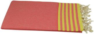 Hamamtuch Saunatuch 100x175 cm lachs gelb "Tala"