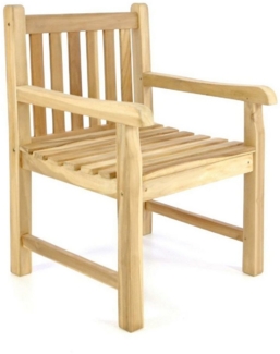VCM Gartenstuhl Gartenstuhl Gartensessel Sessel Landhaus Teak Holz