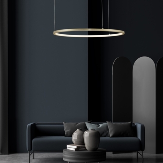 Nova Luce 9345602 TARQUIN LED Pendelleuchte 60cm 3000K Messing Gold dimmbar