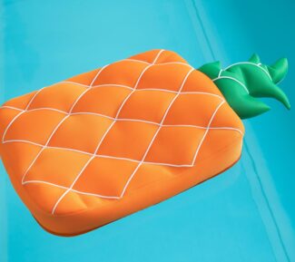 Westmann Stoff Schwimminsel Ananas | Orange | 68x130x13 cm
