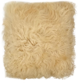Lammfellkissen Gotland Vanille mit Inlett