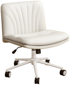 Marsail Drehstuhl Bürostuhl Ohne Armlehnen, Höhenverstellbar Schreibtischstuhl, Lesesessel mit Wippfunktion, Ergonomischer, Für Schminktisch/Gaming