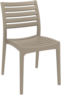 CLP Gartenstuhl Ares stapelbar und mit modernem Design,schlamm