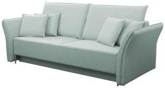 Schlafsofa Mokoli (Farbe: Terra 5, Füße: Silber)