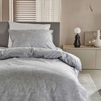 damai Bettwäsche Ebba mit Struktur-Effekt, Renforcé, in eleganten Farben, 100% Baumwolle, mit Reißverschluss