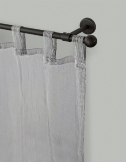 GARESA Gardinenstange BOLTI, Ø 16 mm, 1-läufig, Wunschmaßlänge, mit Bohren, verschraubt, Metall, Vorhanggarnitur, verlängerbar, Wandmontage, ohne Ringe