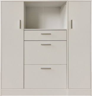 HTI-Line Küchenbuffet Küchenschrank Kombi L und S Blanca (Set, 2-St, 1x Küchenschrank Kombi L Blanca, 1x Küchenschrank Kombi S Blanca) Küchenbuffet Mehrzweckschrank Mikrowellenschrank