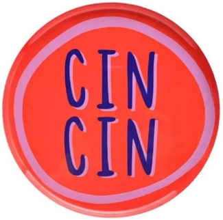 Giftcompany Getränkeuntersetzer Dekotablett Love Trays Cin Cin (18cm)