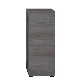 trendteam smart living Badezimmer Schrank Kommode Runner, 30 x 76 x 30 cm Front/Korpus: Sardegna Rauchsilber Melamin mit viel Stauraum
