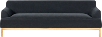 3-Sitzer Sofa schwarz SOSJO