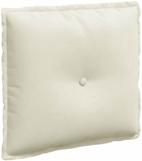 vidaXL Rückenkissen Creme 50 x 45 cm Cordstoff 42014641