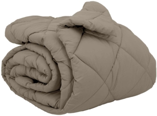 vidaXL Winterbettdecke Hellgrau 200x200 cm Mikrofaser 42025743