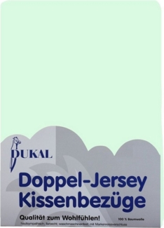 DUKAL Kissenbezüge aus hochwertigem Doppel-Jersey, 100% Baumwolle, (1 Stück), 40x40 cm, mit Reißverschluss, Made in Germany