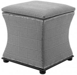 Casa Padrino Luxus Sitz Hocker 47 x 47 x H. 52 cm - Luxus Qualität