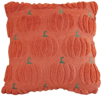 CLTYQ Kissenbezug Herbst Kürbis Kissenbezüge 45x 45 cm, (1 Stück), bestickte dekorative quadratische Kissenbezüge, Kunstfell Kissenbezüge
