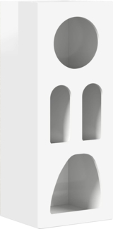 vidaXL Sideboard Hochglanz Weiß 40 x 35 x 100,5 cm Holzwerkstoff 891308