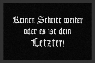 Rockbites - Fußmatte Türmatte "Keinen Schritt weiter" Schwarz Nr. 160 (100774)*