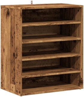 vidaXL Schuhregal Altholz-Optik 60x35x70 cm Holzwerkstoff 856700