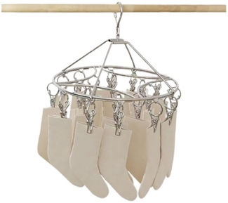 Jumpeak Wäscheständer Wäschespinne, Sockentrockner, Deckenwäschetrockner, Wäsche-Rondell, kleine Wäschespinne zum Aufhängen, ideal für Zuhause oder Camping