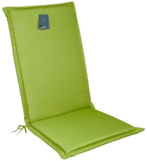 LILENO HOME Hochlehnerauflage Gartenstuhl Auflage, bequeme Sitzauflage für Gartenmöbel, Stuhlkissen, (1er Set), Polsterauflage Apfelgrün, Stuhlauflagen, Auflagen Hochlehner