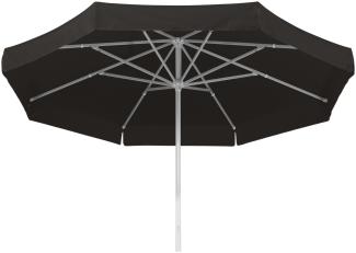 Sonnenschirm Jumbo 400/8 quadratisch, ca. 400 x 400 cm schwarz, mit Volant