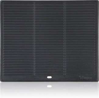 BBQ-Toro Grillplatte Gusseisen Grillplatte 48x39,5 cm, Wendeplatte pre-seasoned (1-St), Mit Ablaufloch
