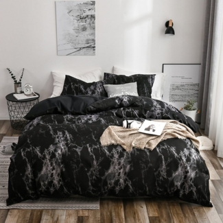 NUODWELL Bettwäsche Bettwäsche-Sets mit Marmor Muster, Weich Bettbezug mit Reißverschluss, 2 teilig, Weich Pflegeleicht Bettdecke Cover aus Mikrofaser Ästhetisch Bettwaren