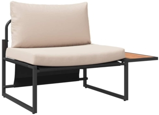 vidaXL Garten-Sofa-Set 2 pcs Taupe Stahl 42004142