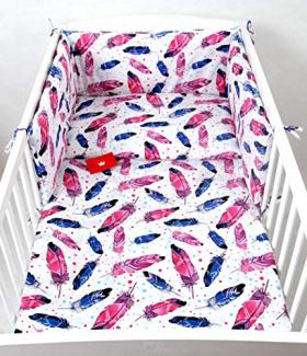 Babylux 'Feder' Kinderbettwäsche 40x60/90x120 cm