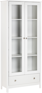 Vitrine NORNALUP 80 cm 35 cm Weiß