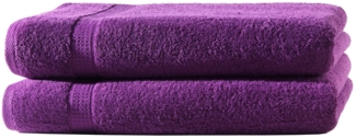 Hometex Premium Textiles Handtuch in Premium Qualität 500 g/m², Feinster Frottier-Stoff 100% Baumwolle, 2x Duschtuch, Kuschelig weich, saugfähig, Extra schwere, flauschige Hotel-Qualität