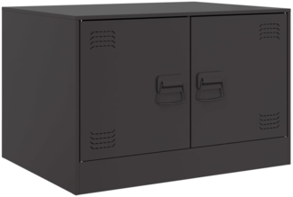 vidaXL Couchtisch Schwarz 67x50x44 cm Stahl 841727