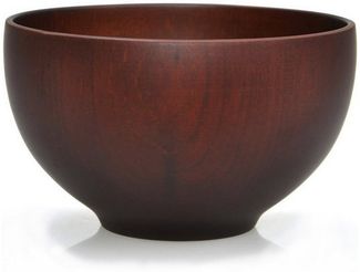 Goodwei Schale Jap. Speise- bzw. Reisschale aus Kastanienholz, 12 cm (dunkelbraun), Holz, (einzeln, 1-tlg), Aus Massivholz gefertigt