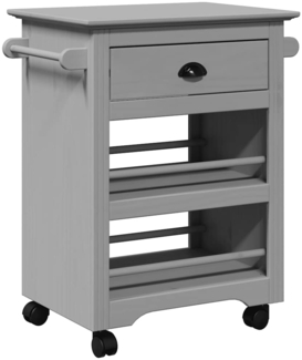 vidaXL Küchenwagen BODO Grau 67,5x45x80 cm 4016880