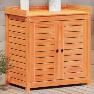 vidaXL Pflanztisch mit Ablagen 82,5x50x86,5 cm Massivholz Kiefer 844635