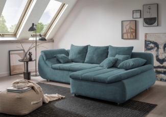 INOSIGN Ecksofa Imola, bequem, aktuelle Steppung im Sitz, L-Form, Breite 270cm, wahlweise mit Bettfunktion