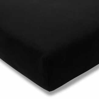 Estella Fein-Jersey / Single 1 teilig Spannbetttuch 200/220 cm Spannbettlaken schwarz