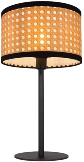 Tischleuchte, Metall, Bambus-Optik, E14 Fassung, H 40 cm