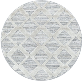 Ayyildiz Teppiche Teppich PISA 4703, rund, Höhe: 20 mm, auch rechteckig, Hoch Tief Struktur, Wohnzimmer, Schlafzimmer