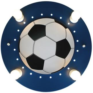 Elobra No. 127766 Deckenleuchte Fußball 4-flammig, Blau, Weiß