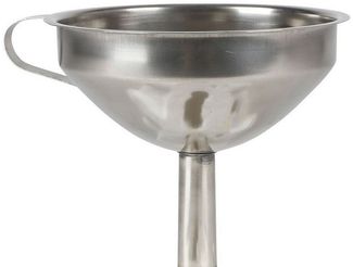 Trichter 13cm aus Edelstahl mit Sieb Einfüllhilfe Flaschentrichter Fülltrichter