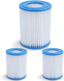3x Pool Filterkartusche Ersatzfilter Filterpatrone 13,5cm für Bestway Intex